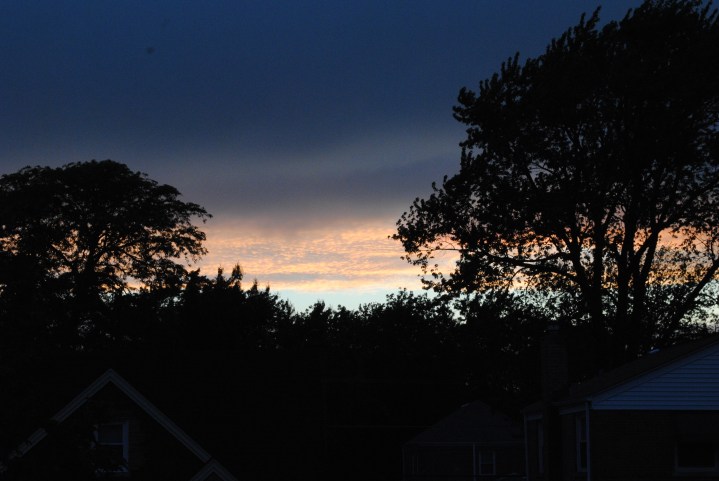 Last night's awesome sunset from our bedroom. xoxox